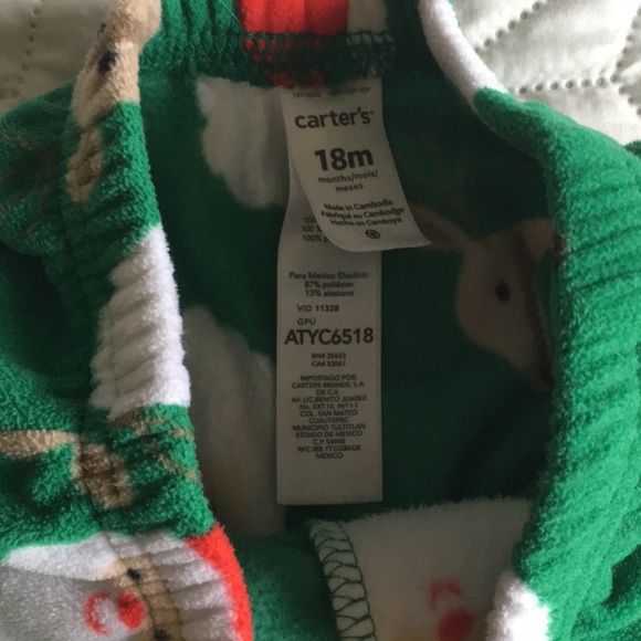 8/15 Fleece Santa and reindeer lounge pants - Picture 2 of 3